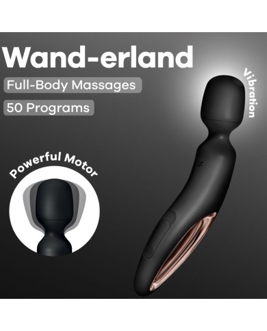 SATISFYER WAND ERLAND MASAJEADOR VIBRADOR NEGRO