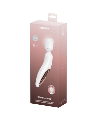 SATISFYER WAND ERLAND MASAJEADOR VIBRADOR BLANCO