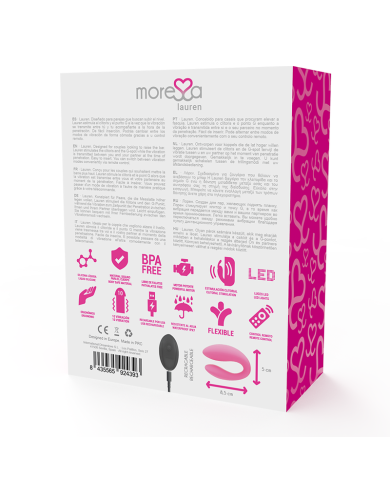 MORESSA LAUREN CONTROL REMOTO ESTIMULADOR PARA PAREJAS