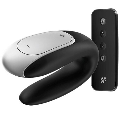 SATISFYER DOUBLE FUN PARTNER VIBRADOR NEGRO