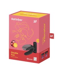 SATISFYER DOUBLE FUN PARTNER VIBRADOR NEGRO