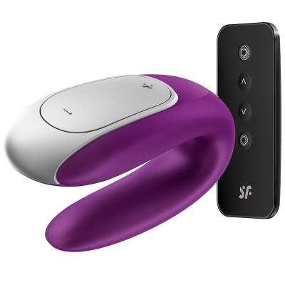 SATISFYER DOUBLE FUN PARTNER VIBRADOR LILA