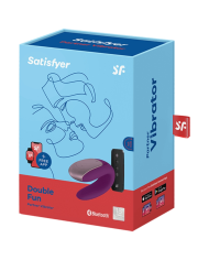 SATISFYER DOUBLE FUN PARTNER VIBRADOR LILA