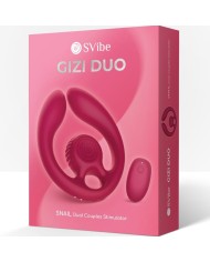 SNAIL VIBE GIZI DUO ESTIMULADOR DE PAREJAS CONTROL REMOTO BURDEOS