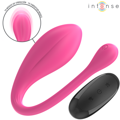INTENSE JANICE HUEVO VIBRADOR U DOBLE ESTIMULACION 10 VIBRACIONES ROSA CONTROL REMOTO
