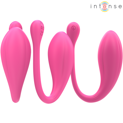INTENSE JANICE HUEVO VIBRADOR U DOBLE ESTIMULACION 10 VIBRACIONES ROSA CONTROL REMOTO