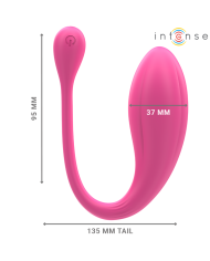 INTENSE JANICE HUEVO VIBRADOR U DOBLE ESTIMULACION 10 VIBRACIONES ROSA CONTROL REMOTO