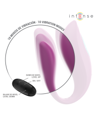 INTENSE ANNIE ESTIMULADOR VIBRADOR FORMA DE U MORADO CONTROL REMOTO