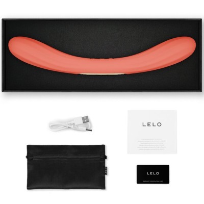 LELO BOOMERANG VIBRADOR DE DOBLE EXTREMO ROJO CORAL