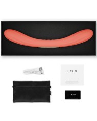 LELO BOOMERANG VIBRADOR DE DOBLE EXTREMO ROJO CORAL