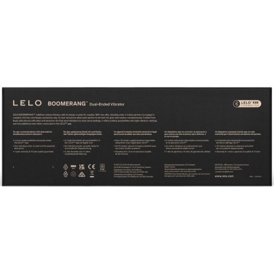 LELO BOOMERANG VIBRADOR DE DOBLE EXTREMO CEREZA