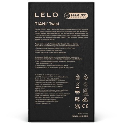 LELO TIANI TWIST VIBRADOR PARA PAREJAS CELESTE