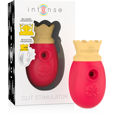 INTENSE ESTIMULADOR CLITORIS 10 MODOS DE SUCCION Y LICKING ROJO