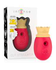 INTENSE ESTIMULADOR CLITORIS 10 MODOS DE SUCCION Y LICKING ROJO
