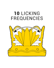 INTENSE ESTIMULADOR CLITORIS 10 MODOS DE SUCCION Y LICKING ROJO