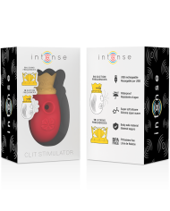 INTENSE ESTIMULADOR CLITORIS 10 MODOS DE SUCCION Y LICKING ROJO