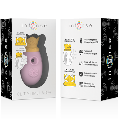 INTENSE ESTIMULADOR CLITORIS 10 MODOS DE SUCCION Y LICKING ROSA
