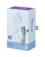SATISFYER CURVY TRINITY 3 ESTIMULADOR Y VIBRADOR GRIS