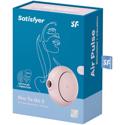 SATISFYER PRO TO GO 3 ESTIMULADOR Y VIBRADOR DOBLE NEGRO