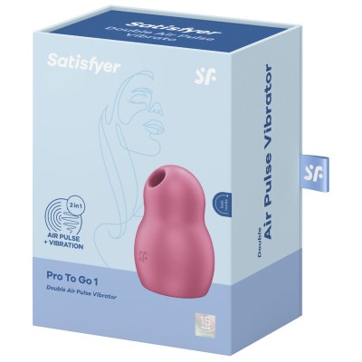 SATISFYER PRO TO GO 1 ESTIMULADOR Y VIBRADOR DOBLE VERDE