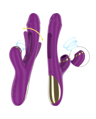 INTENSE ATENEO VIBRADOR MULTIFUNCION RECARGABLE 7 VIBRACIONES CON LENGUA OSCILANTE Y SUCCIONADOR MORADO