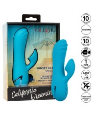CALEXOTICS SUNSET BEACH SEDUCER VIBRADOR Y ESTIMULADOR 10 FUNCIONES AZUL