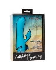CALEXOTICS SUNSET BEACH SEDUCER VIBRADOR Y ESTIMULADOR 10 FUNCIONES AZUL