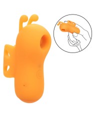 CALEXOTICS NEON VIBES THE BUZZING VIBE ESTIMULADOR DE DEDO 10 VIBRACIONES NARANJA