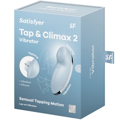 SATISFYER TAP CLIMAX 2 VIBRADOR ESTIMULADOR AZUL