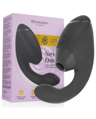 WOMANIZER DUO NEXT ESTIMULADOR VIBRADOR DUAL CLITORIS PUNTOG NEGRO