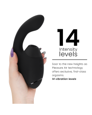 WOMANIZER DUO NEXT ESTIMULADOR VIBRADOR DUAL CLITORIS PUNTOG NEGRO