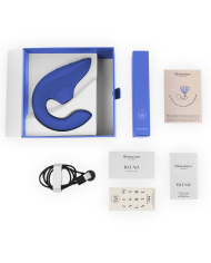 WOMANIZER BLEND ESTIMULADOR VIBRADOR RABBIT AZUL