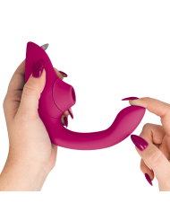 WOMANIZER BLEND ESTIMULADOR VIBRADOR RABBIT FUCSIA