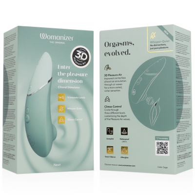 WOMANIZER NEXT ESTIMULADOR DE CLITORIS VERDE CLARO