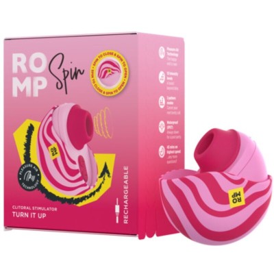 ROMP SPIN SUCCIONADOR DE CLITORIS APERTURA Y CIERRE GIRATORIO