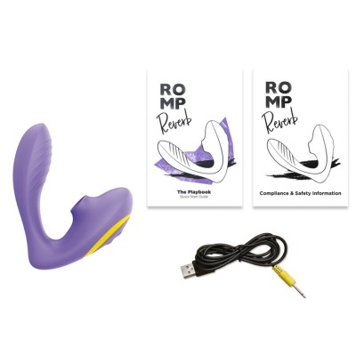 ROMP REVERB ESTIMULADOR PUNTO G Y SUCCIONADOR DE CLITORIS LILA