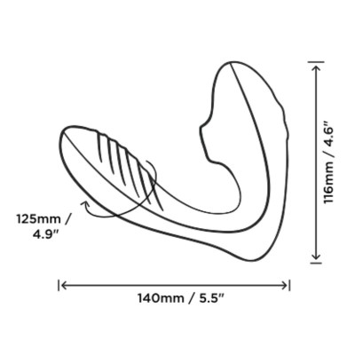 ROMP REVERB ESTIMULADOR PUNTO G Y SUCCIONADOR DE CLITORIS LILA