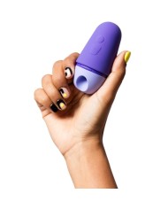 ROMP FREE X ESTIMULADOR DE CLITORIS CON TAPA 10 NIVELES RECARGABLE MORADO