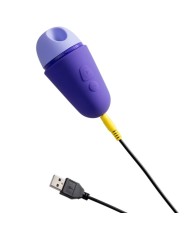 ROMP FREE X ESTIMULADOR DE CLITORIS CON TAPA 10 NIVELES RECARGABLE MORADO
