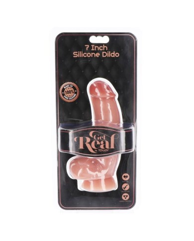 GET REAL DILDO SILICONA 18 CM CON TESTICULOS NATURAL GET REAL DILDO SILICONA 18 CM CON TESTICULOS NATURAL