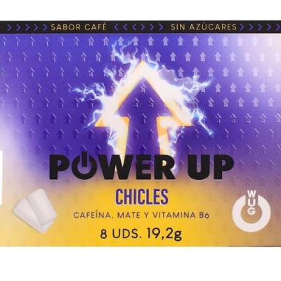 WUG power up - El chicle funcional con cafeína y mate sabor café BLISTER 8 UDSD-246178