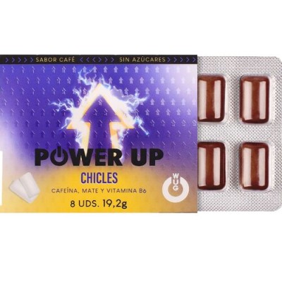 WUG power up - El chicle funcional con cafeína y mate sabor café BLISTER 8 UDSD-246178