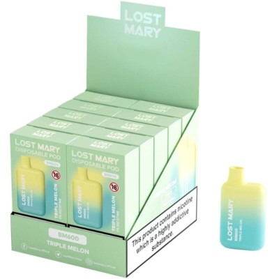 LOST MARY BM600 VAPER NICOTINA 2 DESECHABLE SABOR TRIPLE MELON