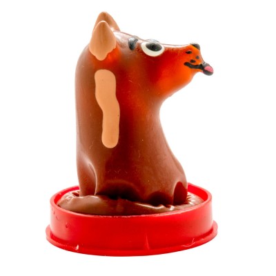 CONDOMERIE PRESERVATIVO DECORATIVO PINTADO A MANO PERRO