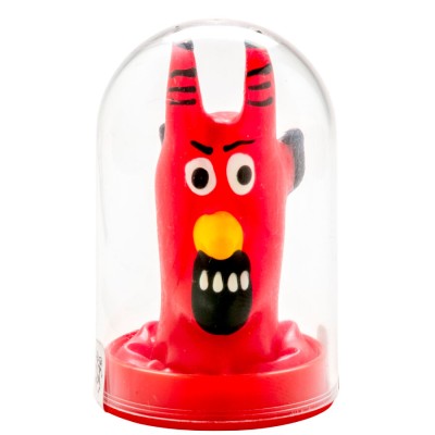 CONDOMERIE PRESERVATIVO DECORATIVO PINTADO A MANO DIABLO ROJO