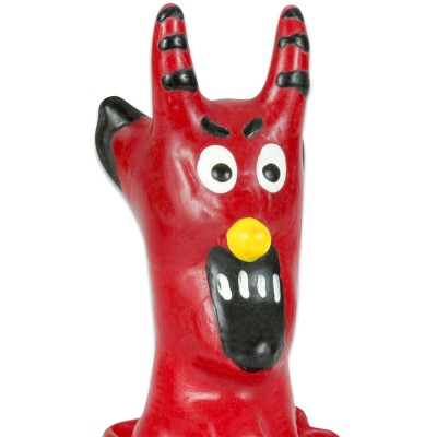 CONDOMERIE PRESERVATIVO DECORATIVO PINTADO A MANO DIABLO ROJO