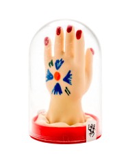 CONDOMERIE PRESERVATIVO DECORATIVO PINTADO A MANO PALMA DE LA MANO MODELO 1