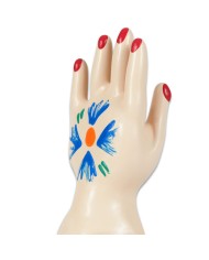 CONDOMERIE PRESERVATIVO DECORATIVO PINTADO A MANO PALMA DE LA MANO MODELO 1