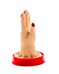 CONDOMERIE PRESERVATIVO DECORATIVO PINTADO A MANO PALMA DE LA MANO MODELO 1