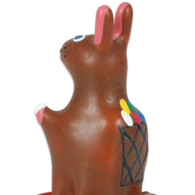 CONDOMERIE PRESERVATIVO DECORATIVO PINTADO A MANO CONEJITO DE PASCUA